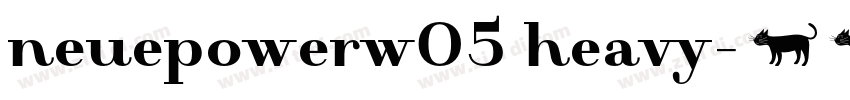 neuepowerw05 heavy字体转换